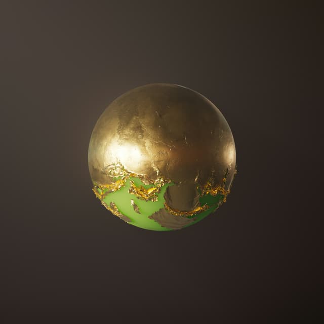Rustic Gold Ball